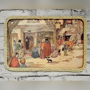 Vintage Imperial Melamine Tea Serving Tray Reproduction of the "The Curio Shop"